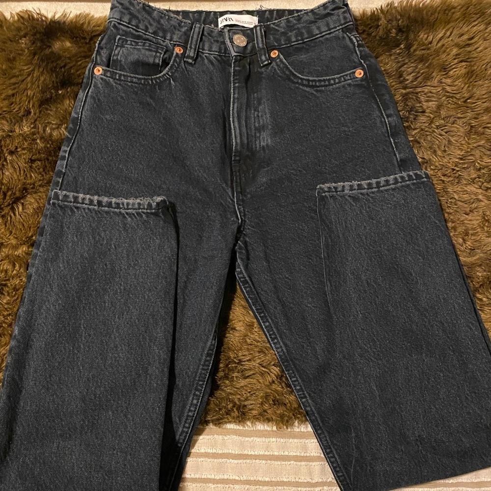 Zara high waisted mom jeans